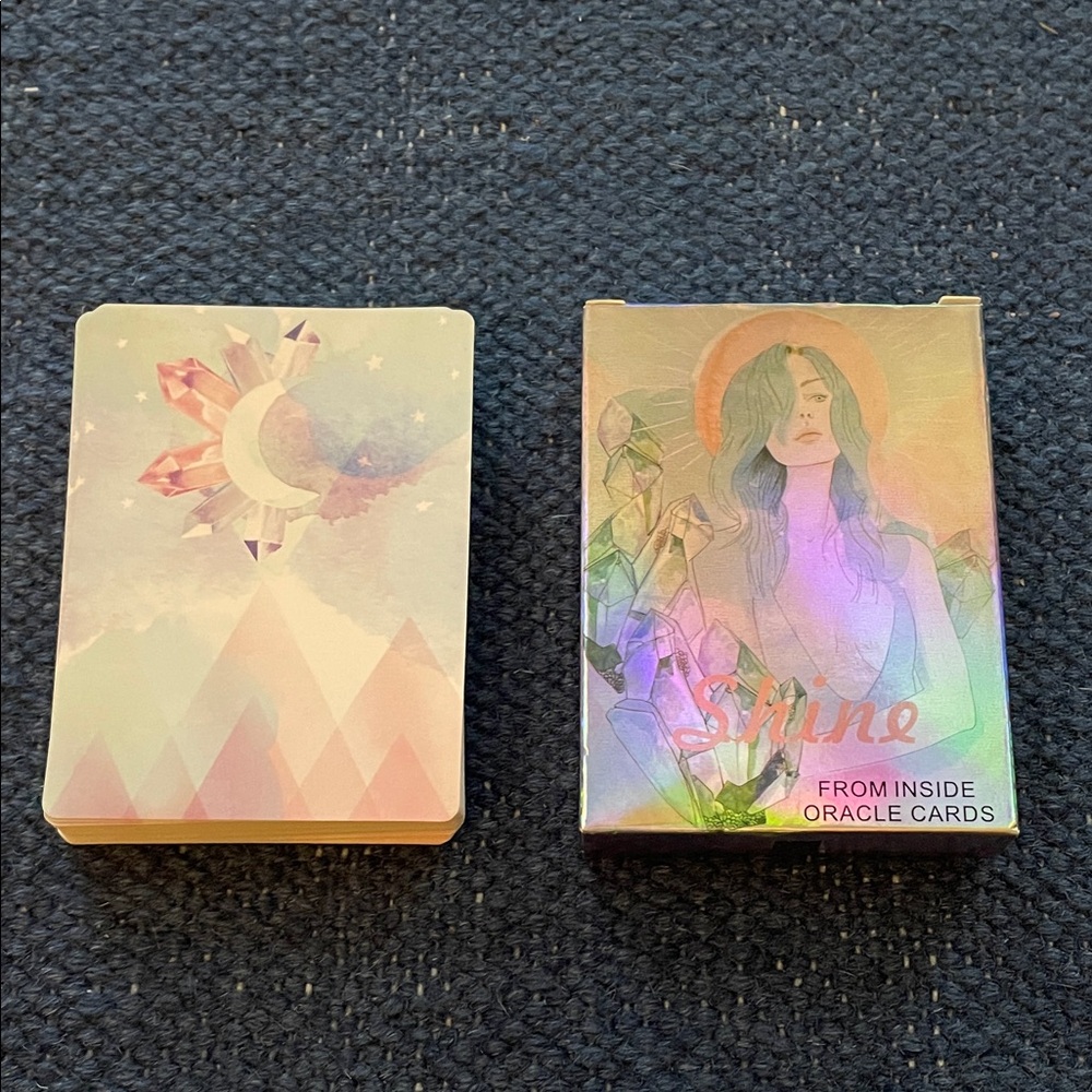 Shine Oracle Cards with Pastel Design